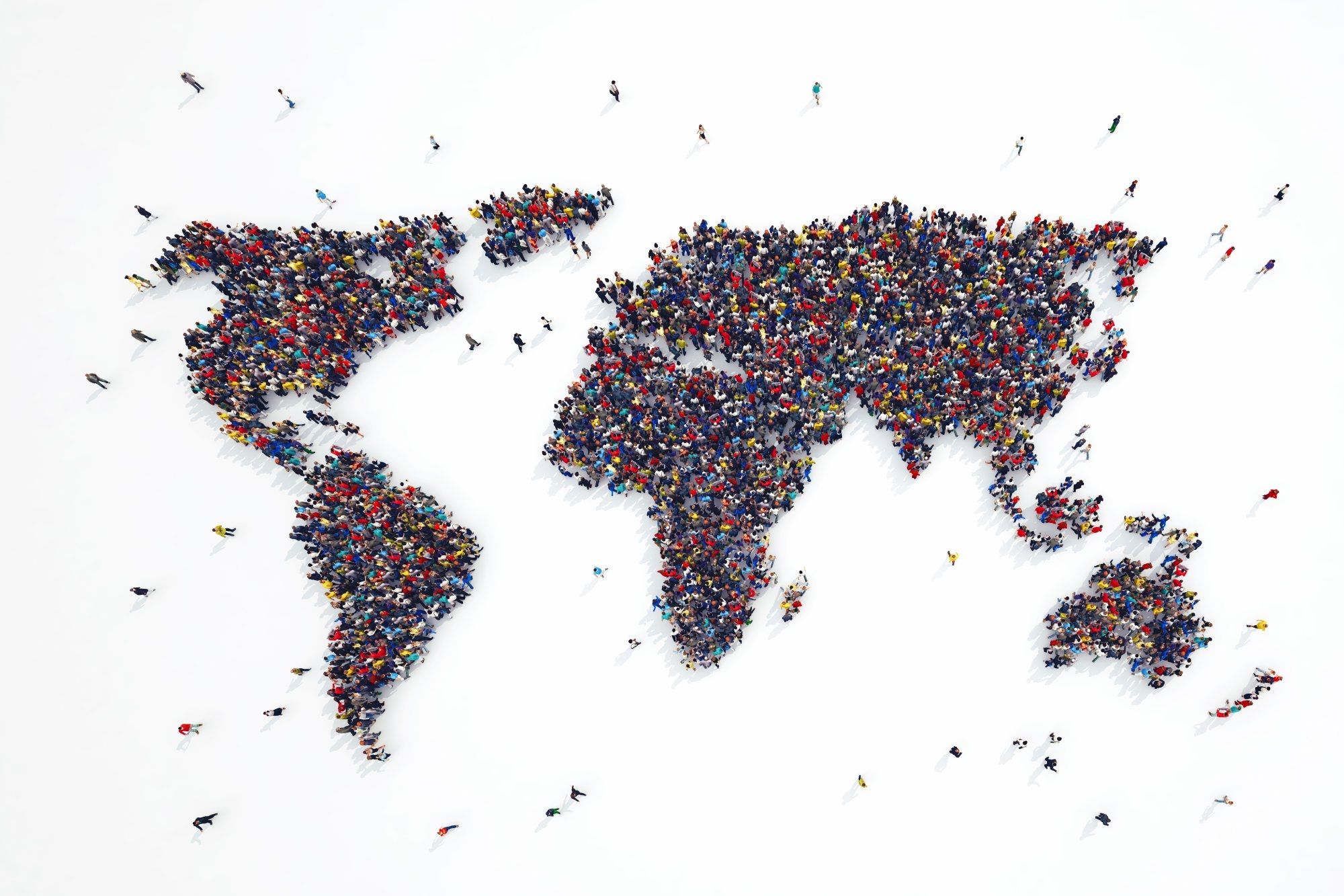 duty-of-care-human-rights-dqs-continents depicted with crowds of people