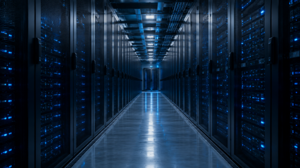 Data Center dark blue